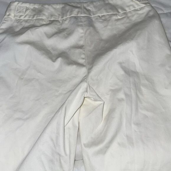 Worthington Womens Petite Modern Fit White Capri Pants 4P Cotton Blend - Picture 6 of 8